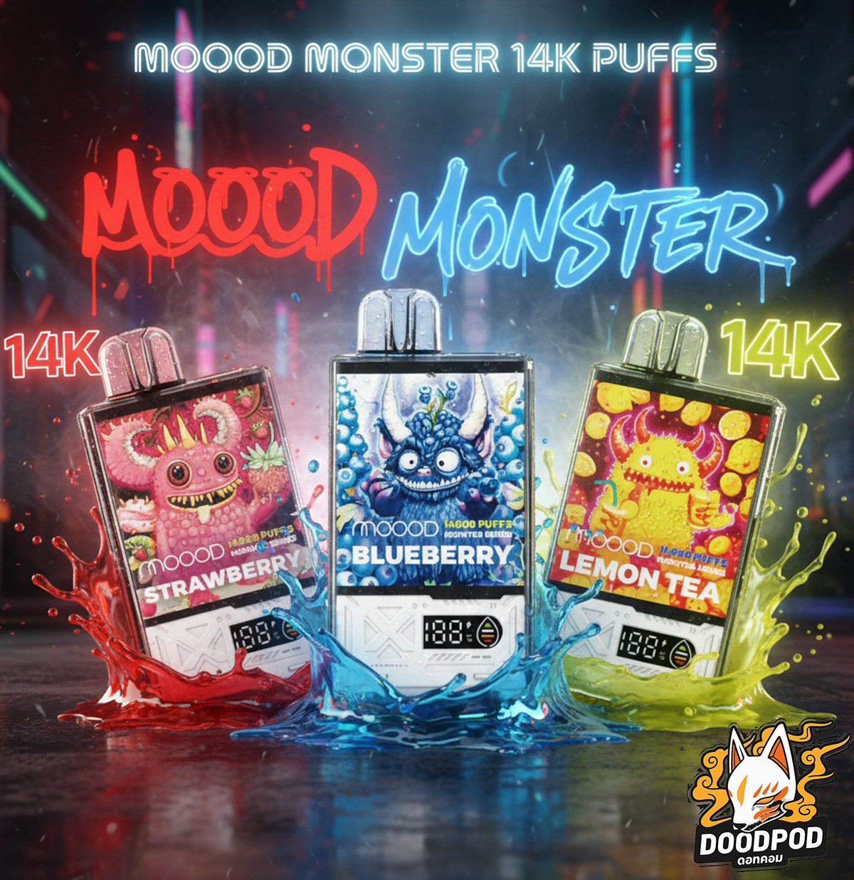 Moood Monster 14000 Puffs