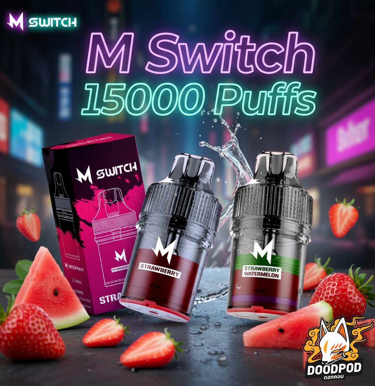 หัว M Switch 15000 Puffs