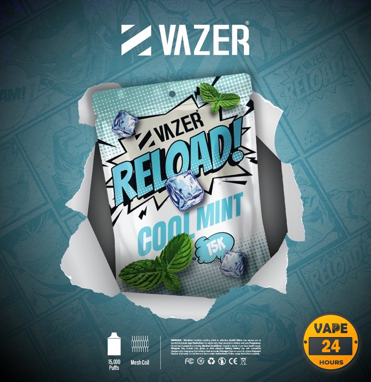 หัวเปลี่ยน Vazer Reload 15K
