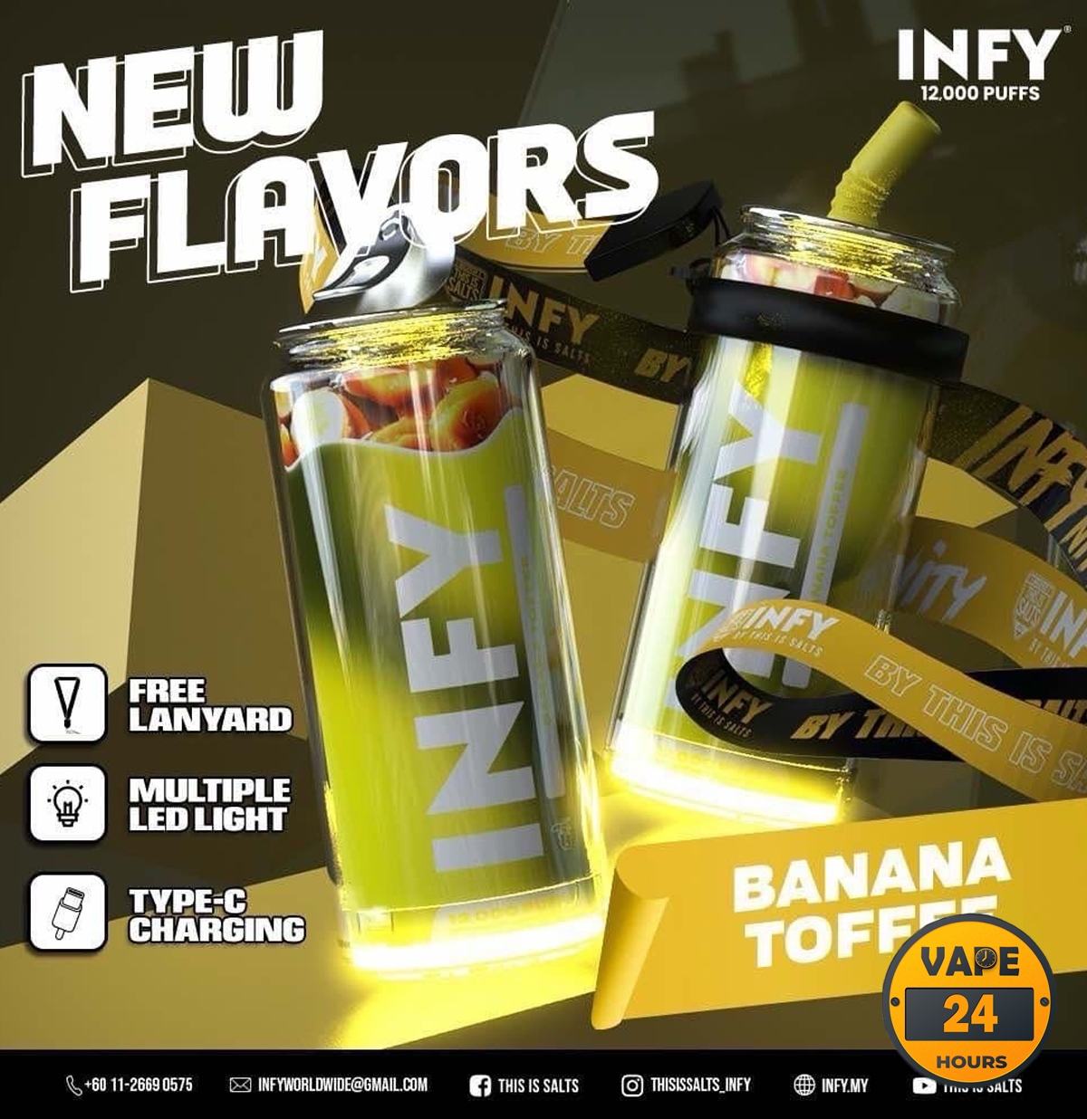INFY 12K 12000 Puffs