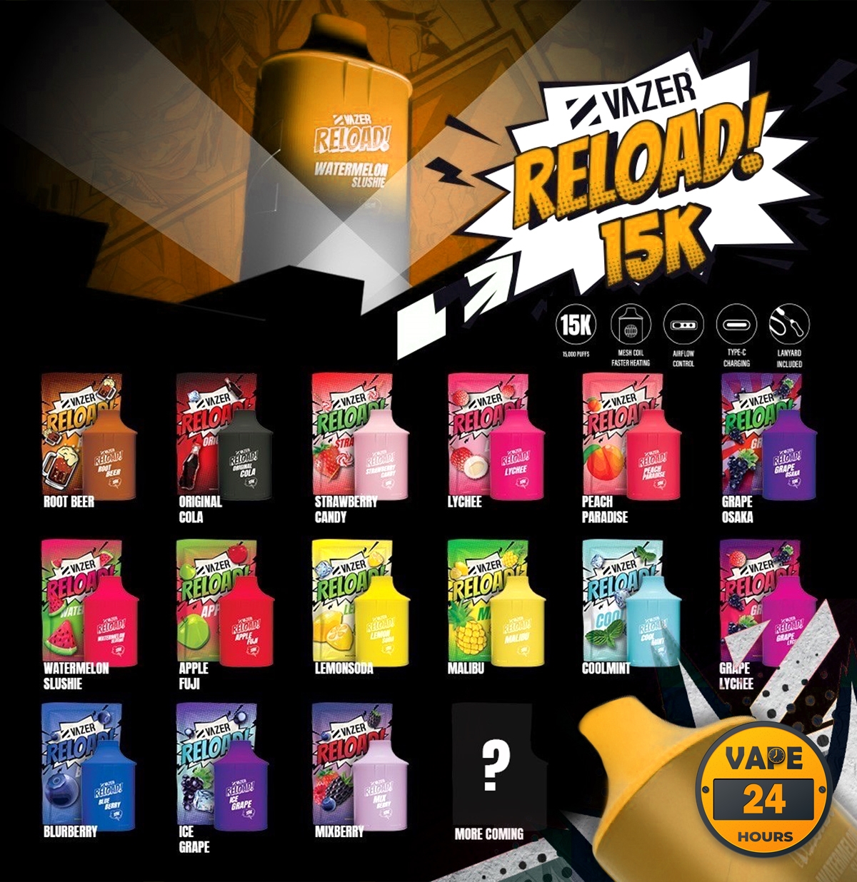 หัวเปลี่ยน Vazer Reload 15K