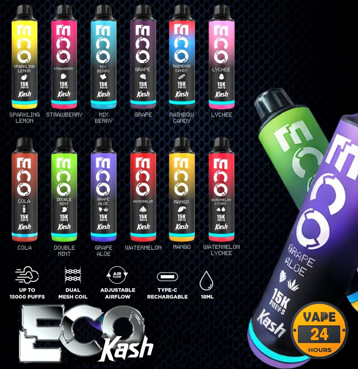 Punthai Kash Eco 15000 Puffs