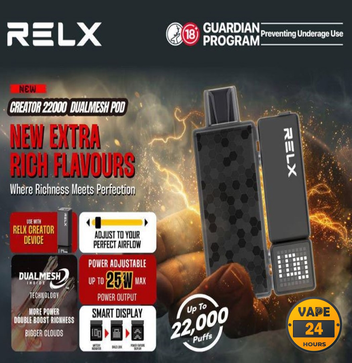 Relx Creator 22000 Puffs Kit
